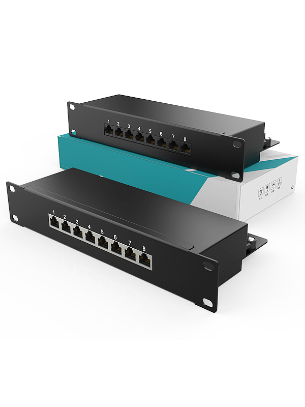 1U8口-防塵網(wǎng)絡(luò)配線架