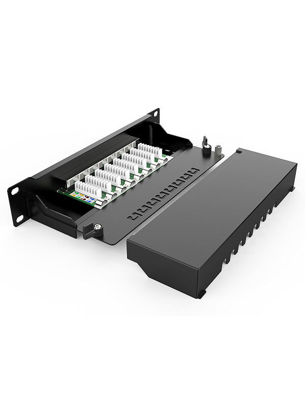 1U8口-防塵網(wǎng)絡(luò)配線架