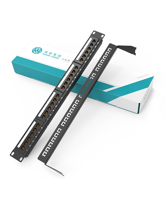 1U 24 Ports Network Patch Panel