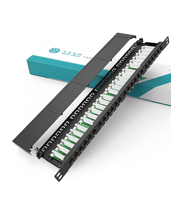 0.5U24口-防塵網絡配線架