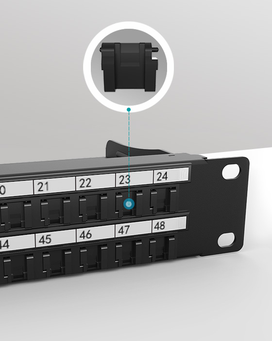 1U 48 Ports Network Patch Panel