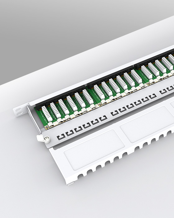 0.5U 24 Ports Network Patch Panel