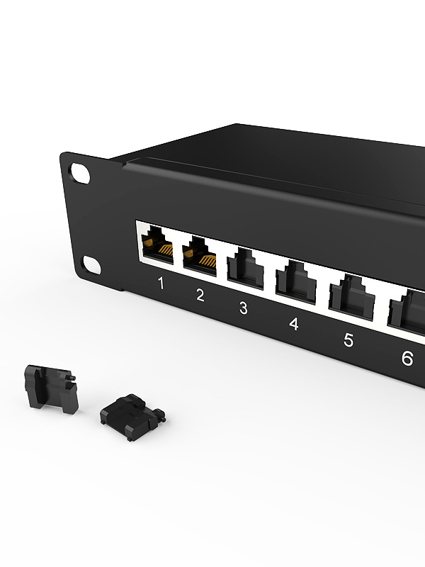 1U12口-防塵網絡配線架
