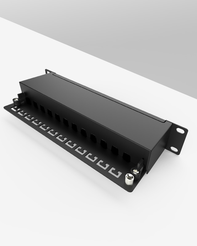 1U12口-防塵網絡配線架