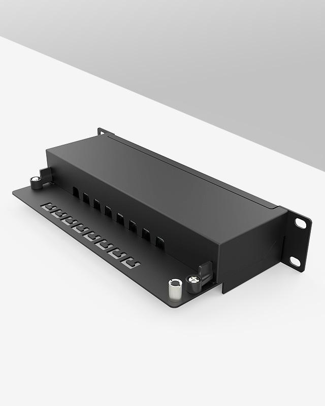 1U8口-防塵網(wǎng)絡(luò)配線架