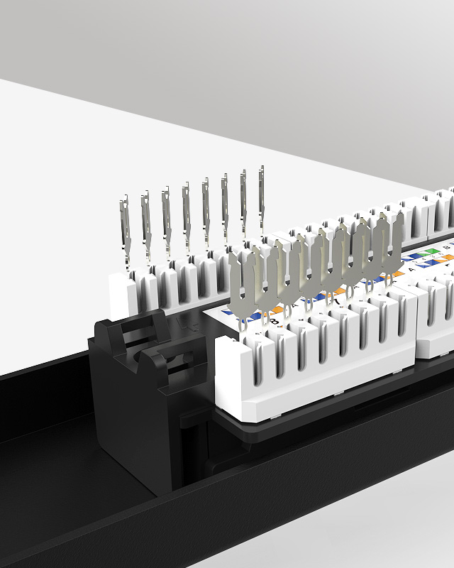 1U16口-防塵網(wǎng)絡(luò)配線架
