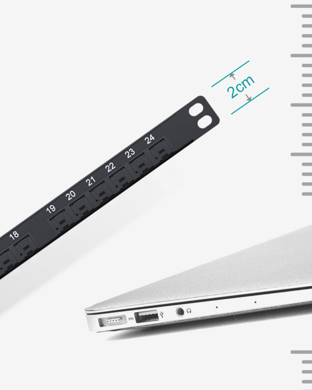 0.5U24口-超薄網絡配線架