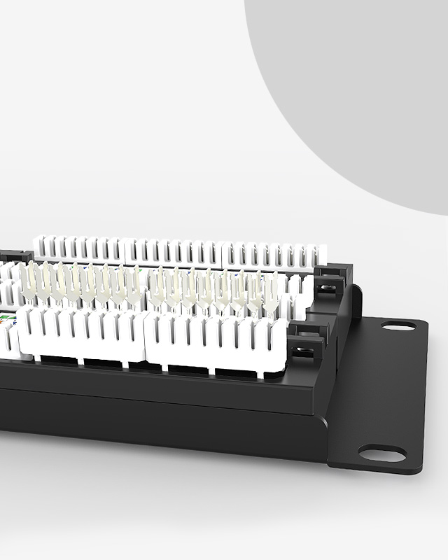 2U48口-防塵網(wǎng)絡(luò)配線架
