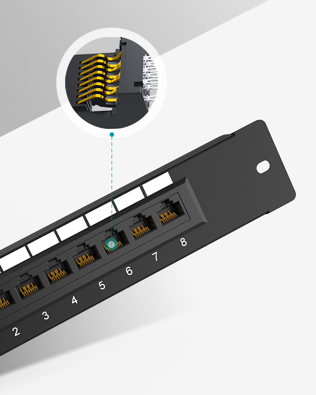 1U8口-弱電款網(wǎng)絡配線架